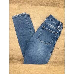 Good American Women's Medium Wash Skinny Jeans, 26x25.5